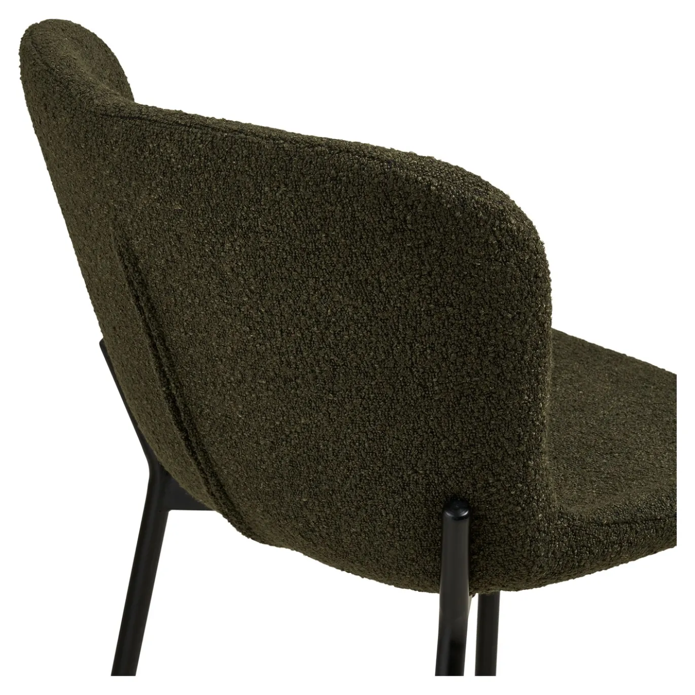 House Nordic Barstoel Maceda Bouclé Groen