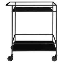House Nordic Bar Trolley Vita Zwart