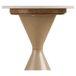 House Nordic Bijzettafel Annecy Keramisch/Travertin Zand ø50cm