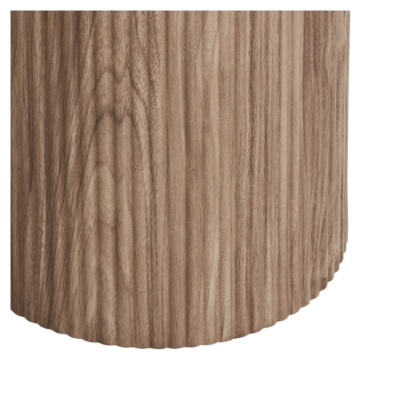 House Nordic Bijzettafel Athens Keramisch Wit/Bruin ø45cm