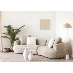 House Nordic Bijzettafel Calais Metaal Off-White ø36x50cm