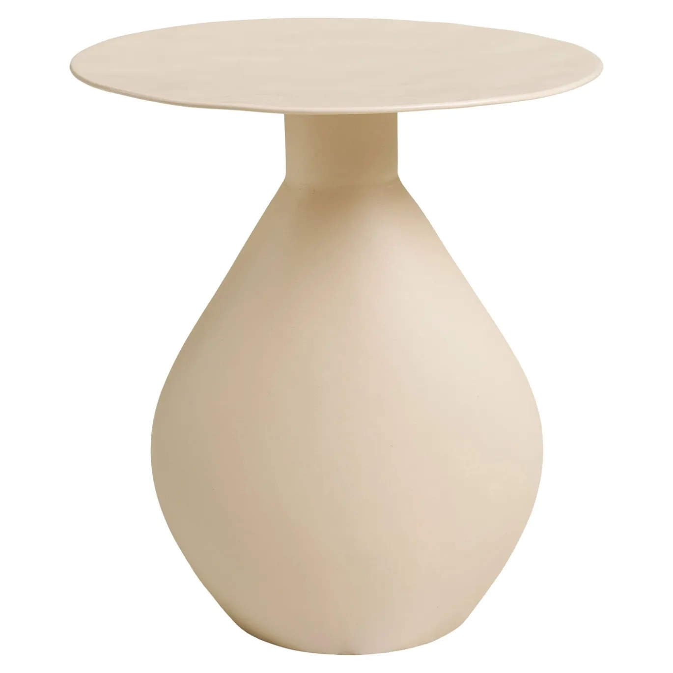 House Nordic Bijzettafel Calais Metaal Off-White ø36x40cm