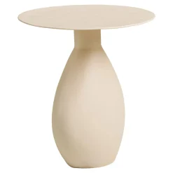 House Nordic Bijzettafel Calais Metaal Off-White ø36x40cm