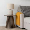 House Nordic Bijzettafel Osaka Eikenfineer Smoked ø50cm