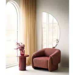 House Nordic Bijzettafel Otago Bordeaux ø45cm