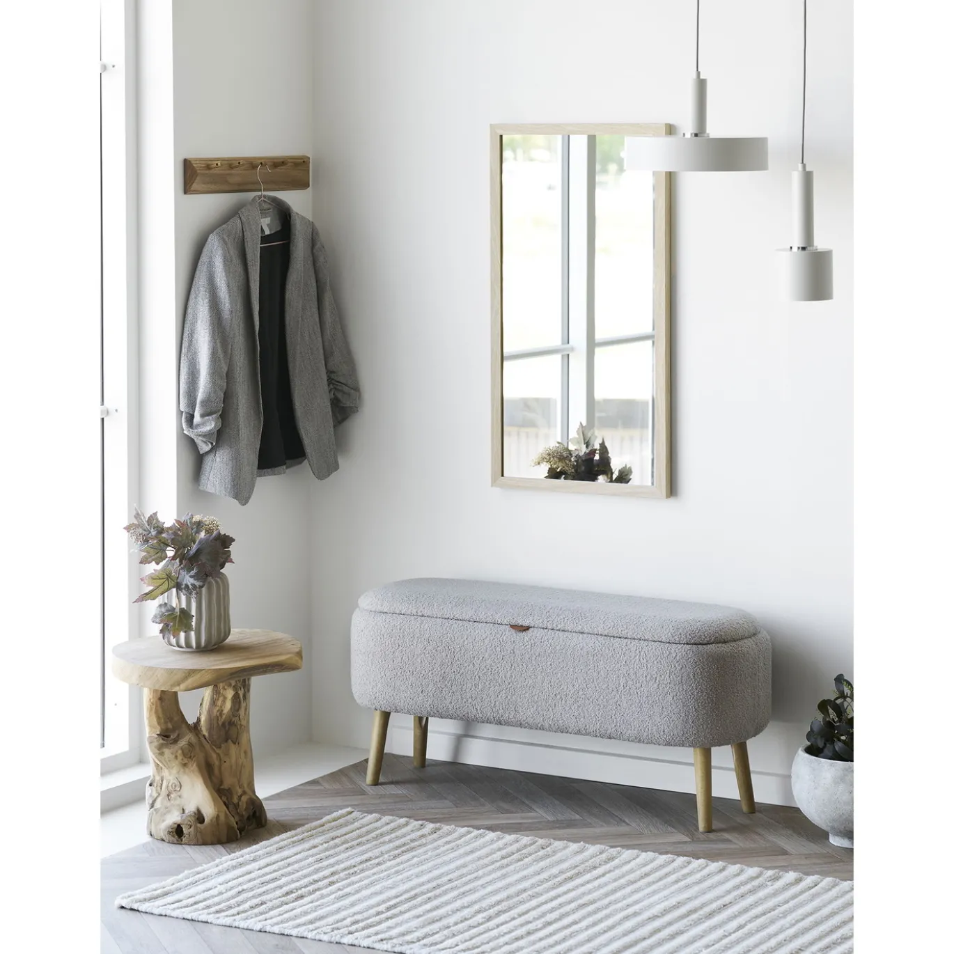 House Nordic Bijzettafel Palena Naturel ø40x45cm