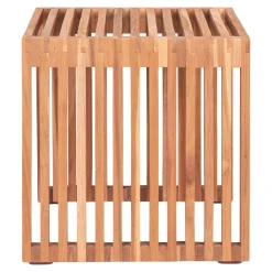 House Nordic Bijzettafel Pego Teakhout Naturel 40x40x40cm