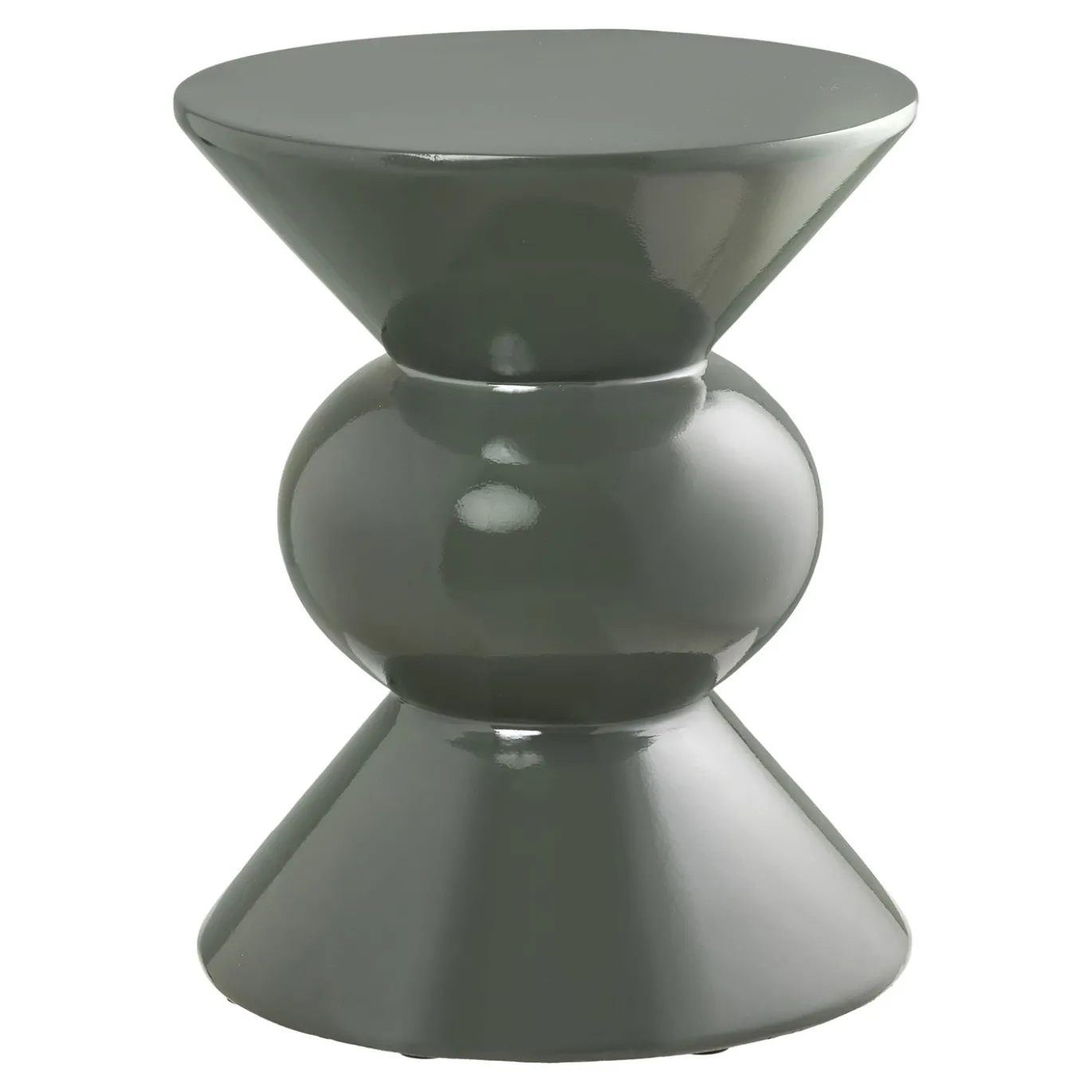 House Nordic Bijzettafel Rosolina Fiberglas Groen ø34cm