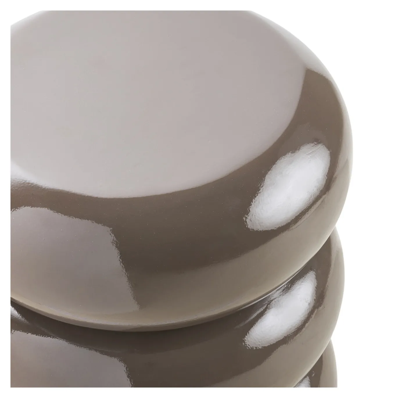 House Nordic Bijzettafel Rosolina Fiberglas Bruin ø35,5cm