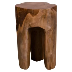 House Nordic Bijzettafel Rose Teak Met Drie Poten