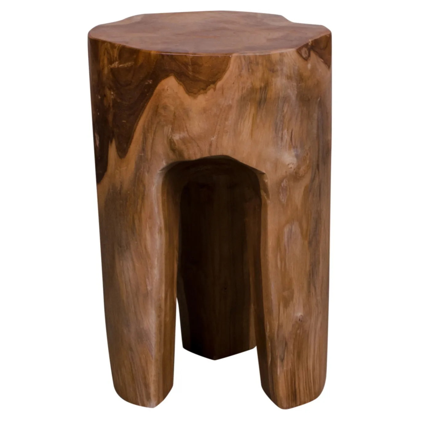 House Nordic Bijzettafel Rose Teak Met Drie Poten