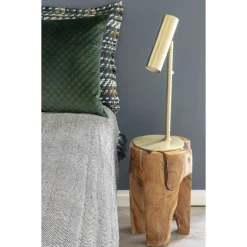 House Nordic Bijzettafel Rose Teak Met Drie Poten