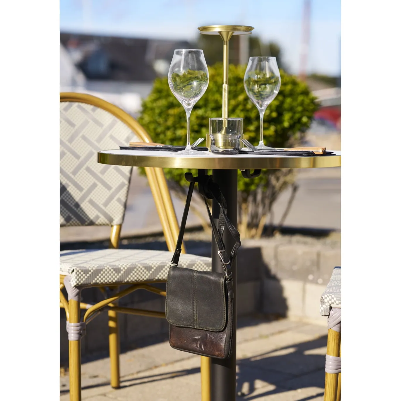 House Nordic Bistrotafel Marmerlook Aluminium ø60cm
