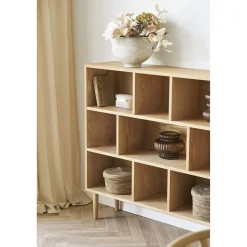 House Nordic Boekenkast Oshawa Eikenfineer Naturel