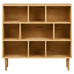 House Nordic Boekenkast Oshawa Eikenfineer Naturel