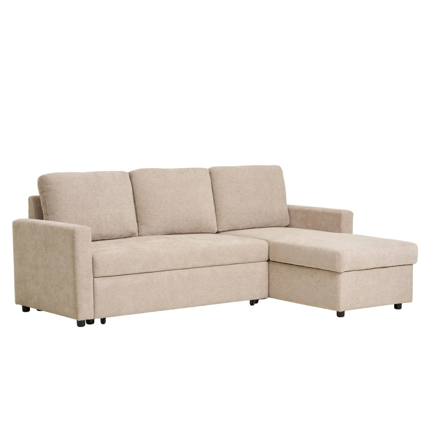 House Nordic Chaise Longue Slaapbank Belfast met Opslag Zand