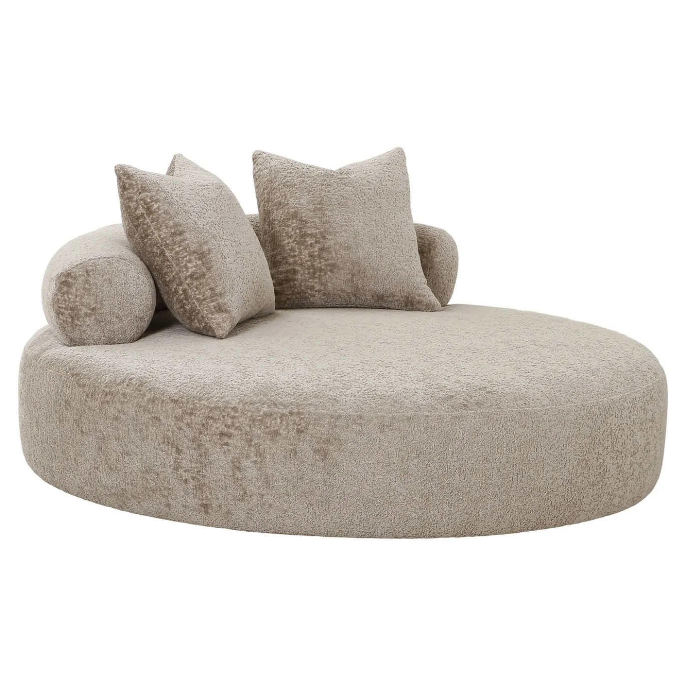 House Nordic Daybed Cairo Chenille Rond Naturel