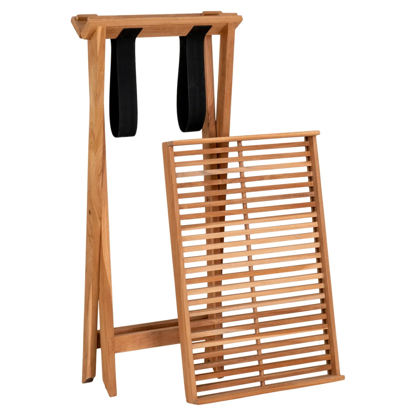 House Nordic Dienblad Tafel Ronda Teak Naturel 60x40x70cm