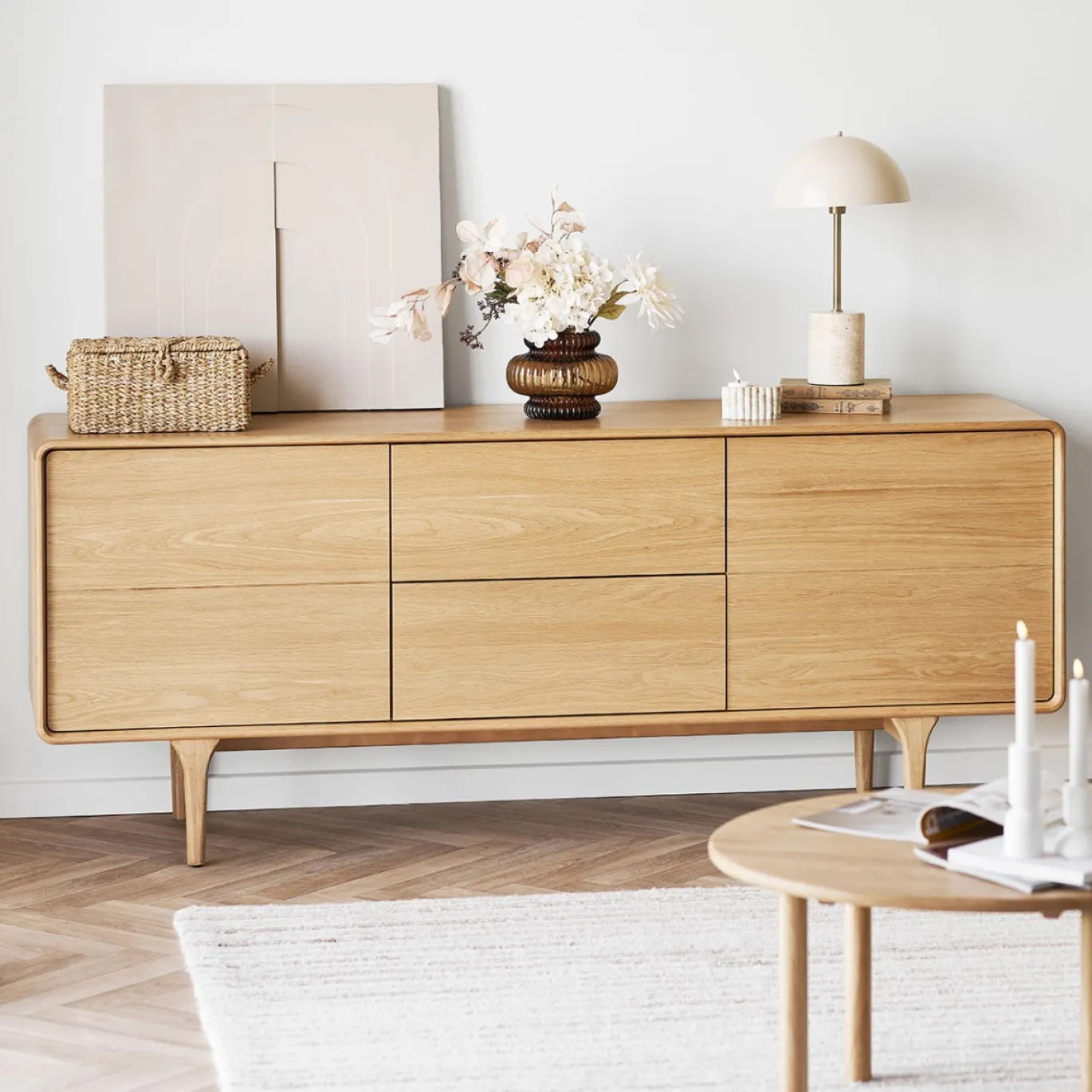 House Nordic Dressoir Darwin Naturel 180cm