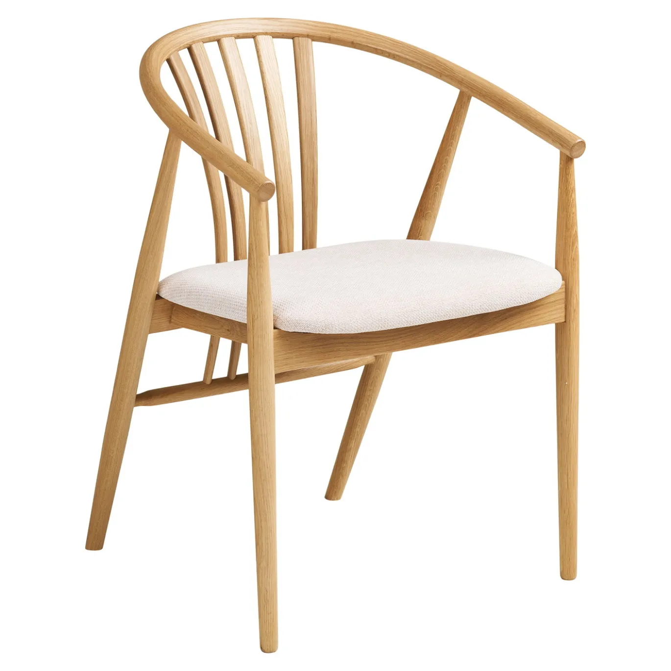 House Nordic Eetkamerset Bundaberg en Agustin met 6 stoelen Naturel