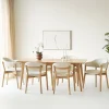 House Nordic Eetkamerset Darwin en Dunkirk met 6 stoelen Naturel