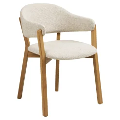 House Nordic Eetkamerset Darwin en Dunkirk met 6 stoelen Naturel
