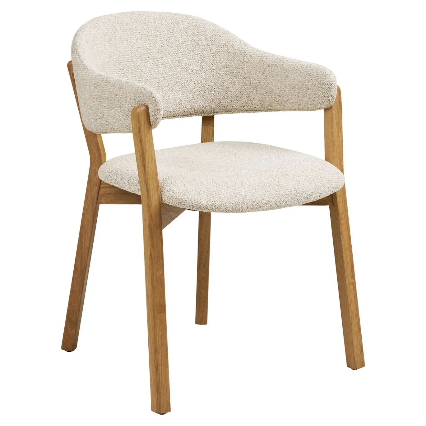 House Nordic Eetkamerset Darwin en Dunkirk met 6 stoelen Naturel