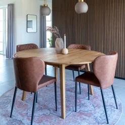 House Nordic Eetkamerset metz en Pisa - Eettafel met 4 Eetkamerstoelen