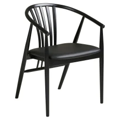 House Nordic Eetkamerset Osaka en Agustin met 4 stoelen Zwart