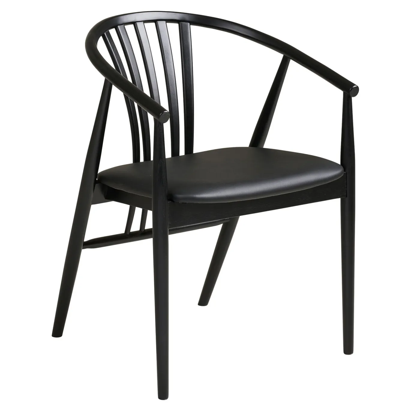 House Nordic Eetkamerset Osaka en Agustin met 4 stoelen Zwart
