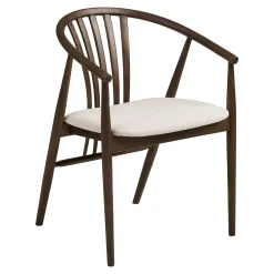 House Nordic Eetkamerset Osaka en Agustin met 6 stoelen Donkerbruin