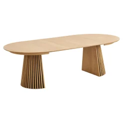 House Nordic Eetkamerset Osaka en Agustin met 6 stoelen Naturel