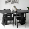 House Nordic Eetkamerstoel Agustin Zwart