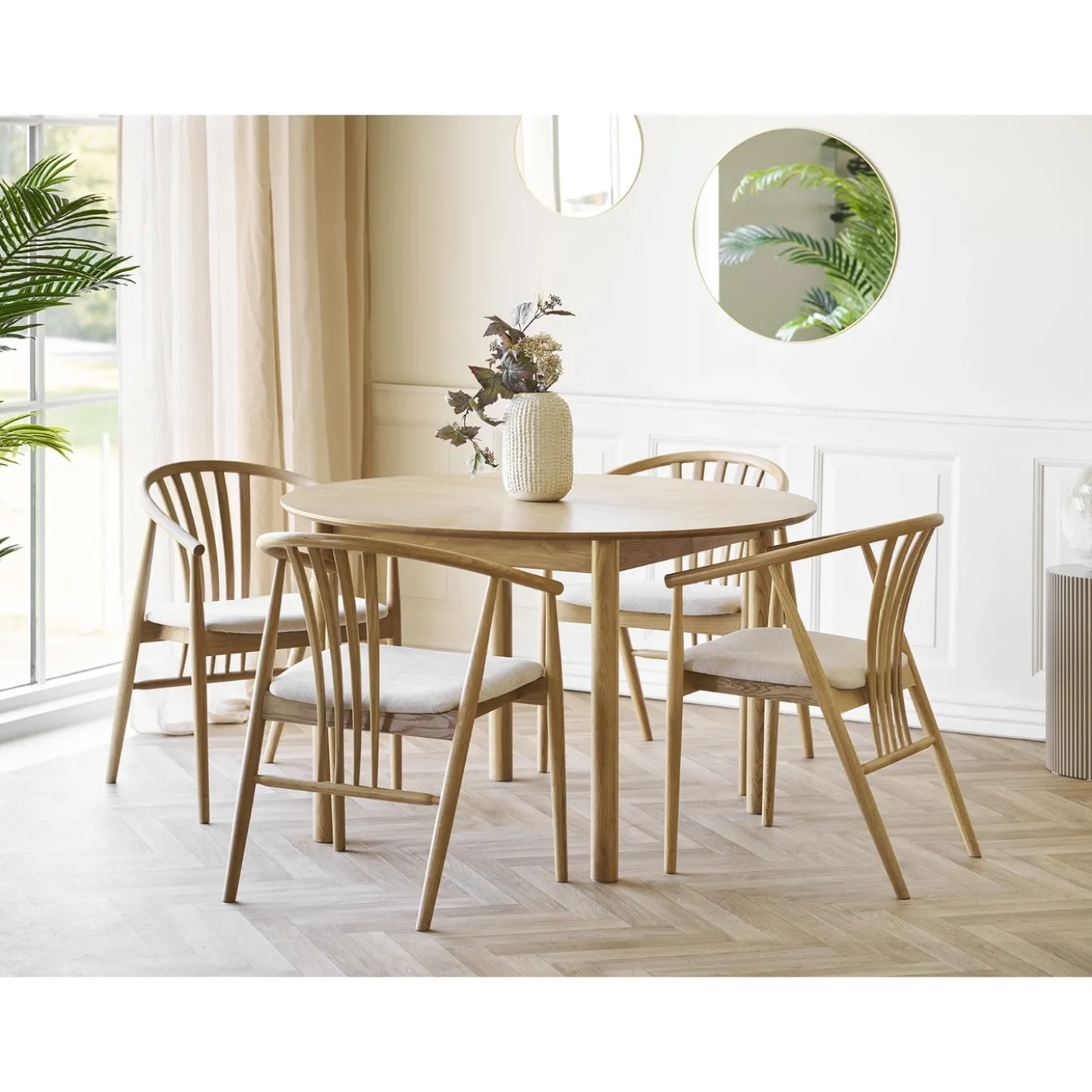 House Nordic Eetkamerstoel Agustin Naturel/Zand