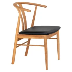 House Nordic Eetkamerstoel Artenara Eiken Naturel/Zwart