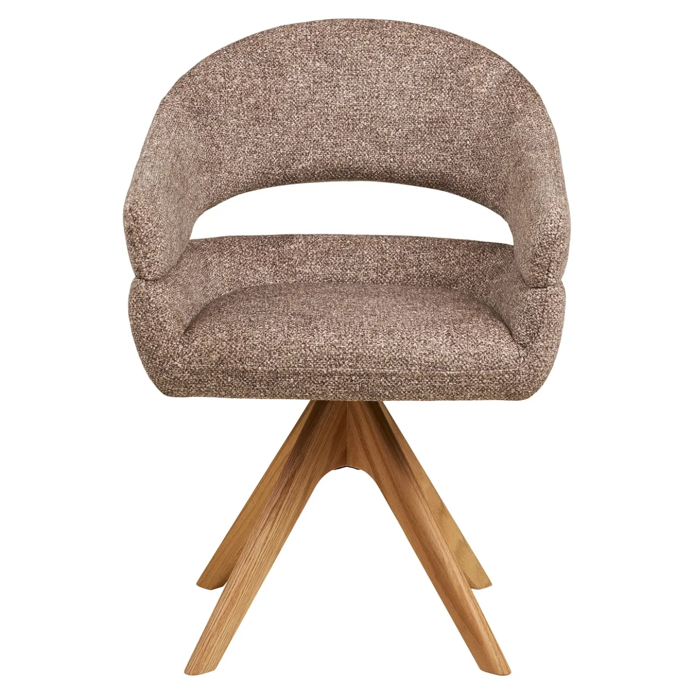 House Nordic Eetkamerstoel Dover Draaibaar Bruin/Naturel