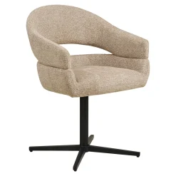 House Nordic Eetkamerstoel Dover Zand/Zwart