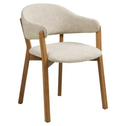 House Nordic Eetkamerstoel Dunkirk Beige met Armleuning