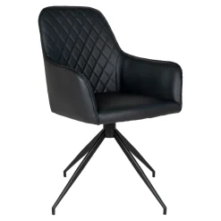 House Nordic Eetkamerstoel Harbo Met Swivel Zwart