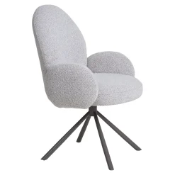 House Nordic Eetkamerstoel Lana Swivel Bouclé Zand