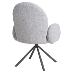 House Nordic Eetkamerstoel Lana Swivel Bouclé Zand