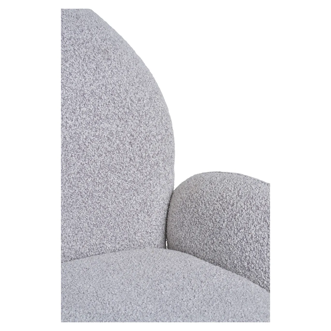 House Nordic Eetkamerstoel Lana Swivel Bouclé Zand