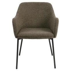 House Nordic Eetkamerstoel Melilla Bouclé Bruin