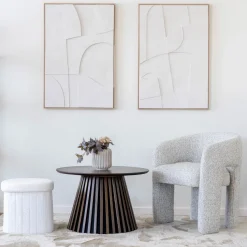 House Nordic Eetkamerstoel Monroe Polyester Naturel