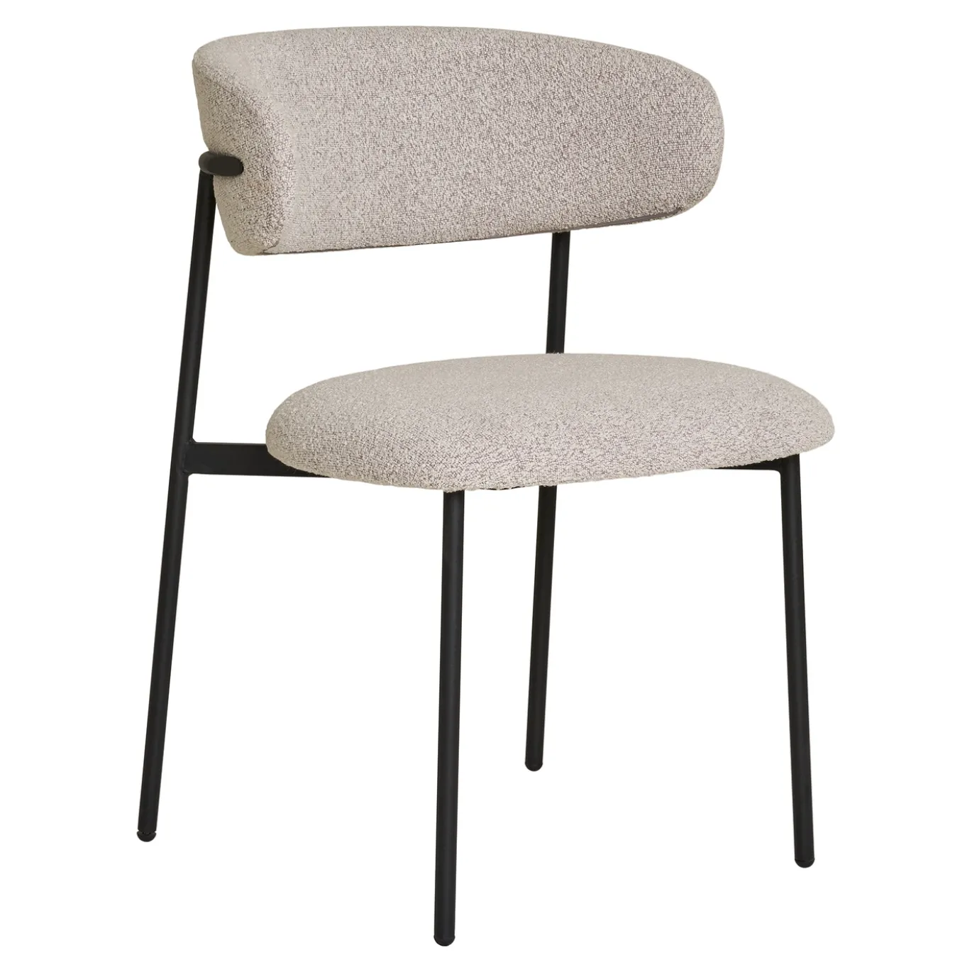 House Nordic Eetkamerstoel Mira Bouclé Zand