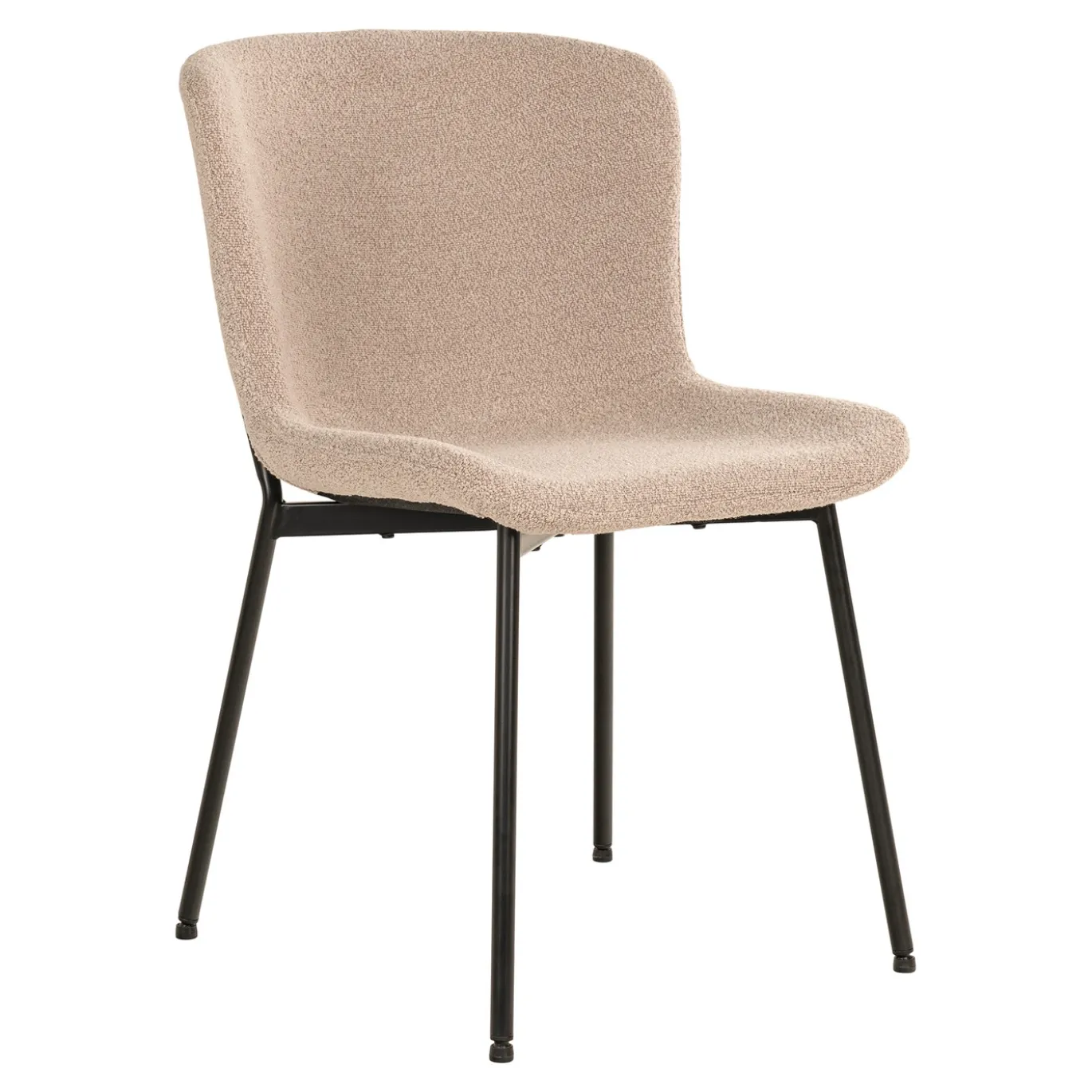 House Nordic Eetkamerstoel Maceda Bouclé Beige