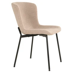 House Nordic Eetkamerstoel Maceda Bouclé Beige