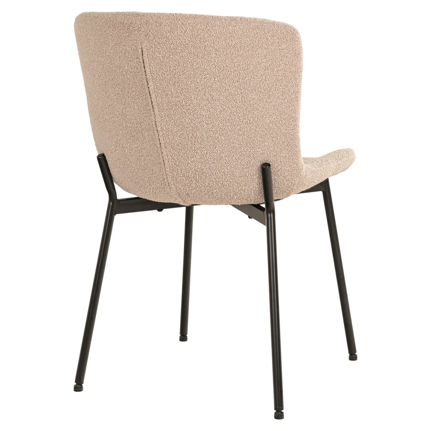 House Nordic Eetkamerstoel Maceda Bouclé Beige
