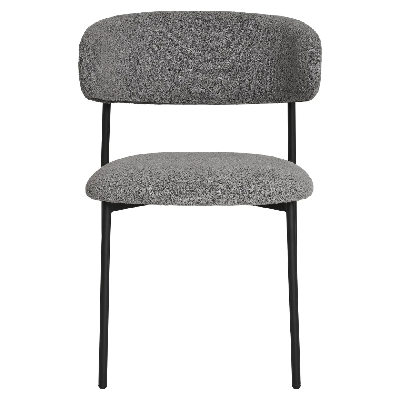 House Nordic Eetkamerstoel Mira Bouclé Lichtgrijs