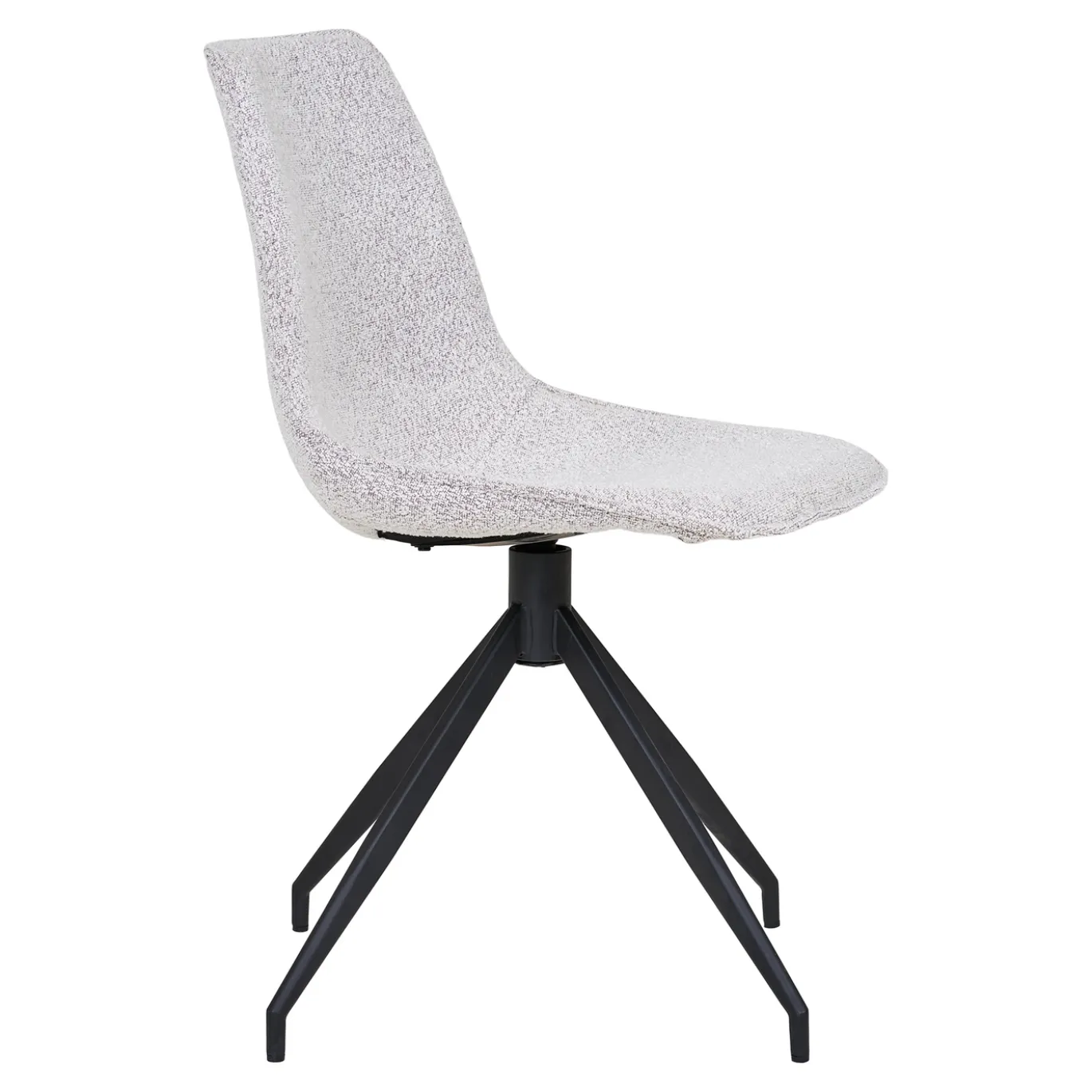 House Nordic Eetkamerstoel Monaco Swivel Bouclé Zand